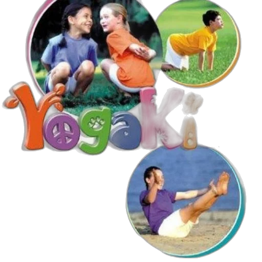 image, promotional, poster, yogakids, which, educates, whole, child transparent PNG cut-out