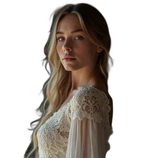 dress, face, staff, jewelry, photorealistic, fantasy art, pixel art, concept art transparent PNG cut-out