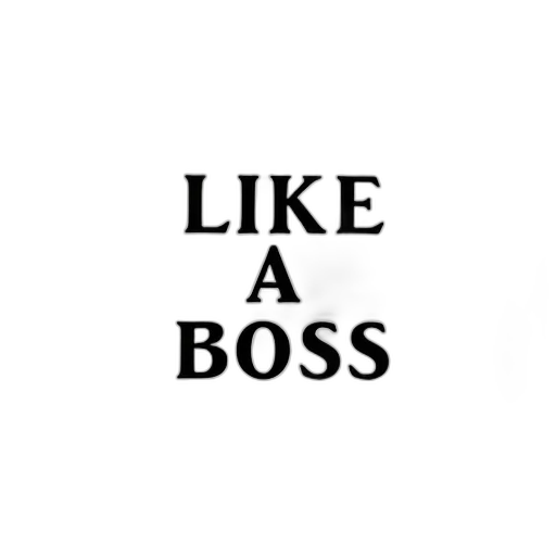staff, jacket, robot, face, white, poster, phrase, like transparent PNG cut-out