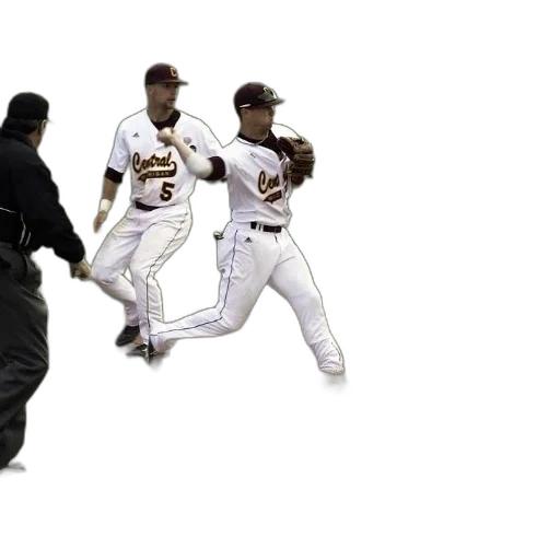 baseball, player, white, uniform, word, central, throwing, ball transparent PNG cut-out