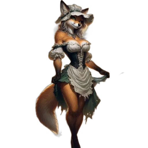staff, dress, animal, concept art, fantasy art, pixel art, 3d render, monochrome transparent PNG cut-out
