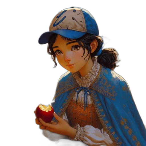 food, crown, jewelry, face, concept art, fantasy art, photorealistic, oil painting transparent PNG cut-out