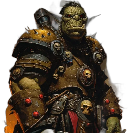 face, staff, mask, concept art, fantasy art, comic book art, photorealistic, orc transparent PNG cut-out
