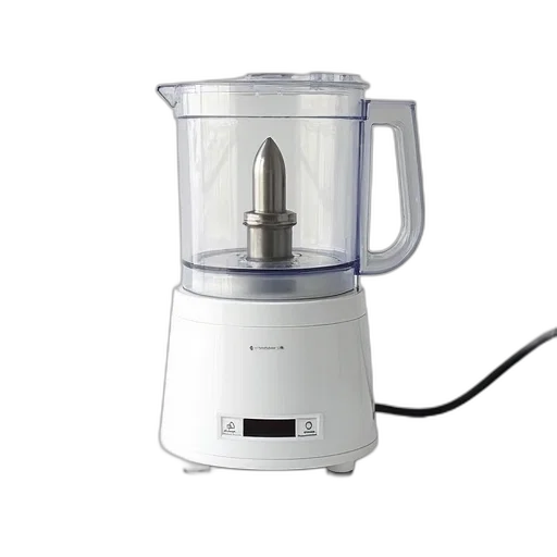 robot, white, electric, food, processor, stainless, steel, blade transparent PNG cut-out