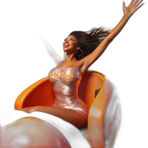 furniture, concept art, 3d render, fantasy art, photorealistic, outer space, woman, dress transparent PNG cut-out