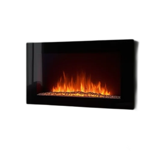 fire, electric, fireplace, wall transparent PNG cut-out