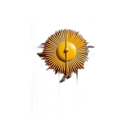 staff, jewelry, flower, hair, 3d render, concept art, golden, earth tones transparent PNG cut-out