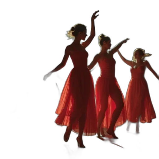 dress, red, dance, performance, film, gang transparent PNG cut-out