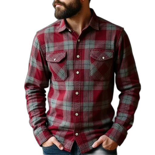 jacket, 3d render, photorealistic, red transparent PNG cut-out
