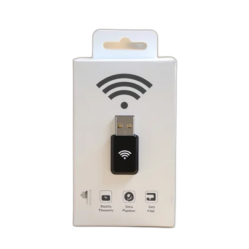 white, package, beige, background, featuring, stylized, wi-fi, symbol transparent PNG cut-out