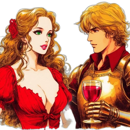 comic book art, fantasy art, concept art, anime transparent PNG cut-out