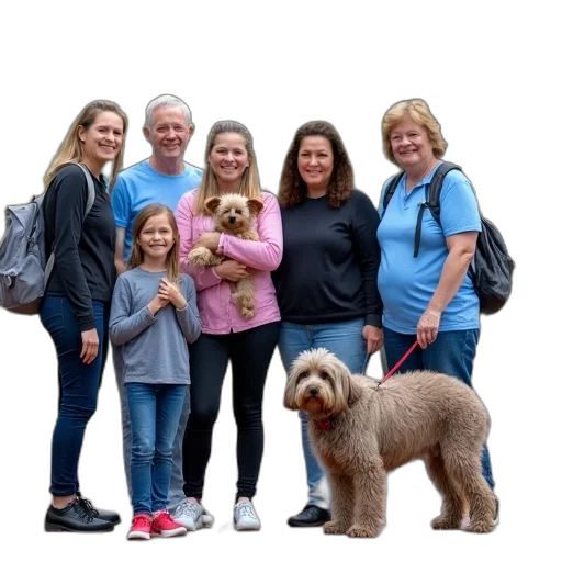 staff, group, people, including, children, adults, standing, brick transparent PNG cut-out