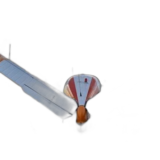 umbrella, sword, staff, weapon, 3d render, concept art, small, airplane transparent PNG cut-out