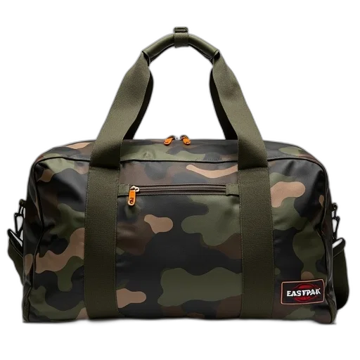 jacket, eastpak, novel, duffle, bag, camo transparent PNG cut-out
