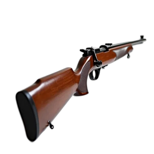 weapon, staff, 3d render, photorealistic, close-up, image, rifle, wooden transparent PNG cut-out
