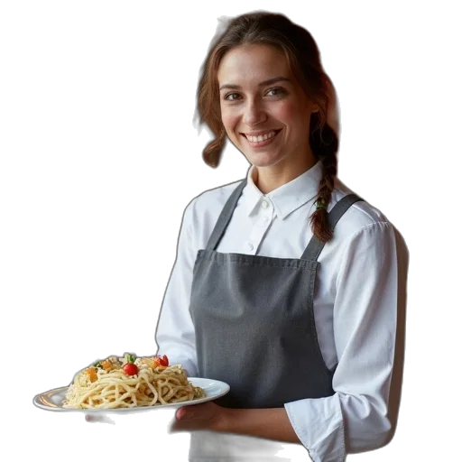 food, staff, face, jacket transparent PNG cut-out