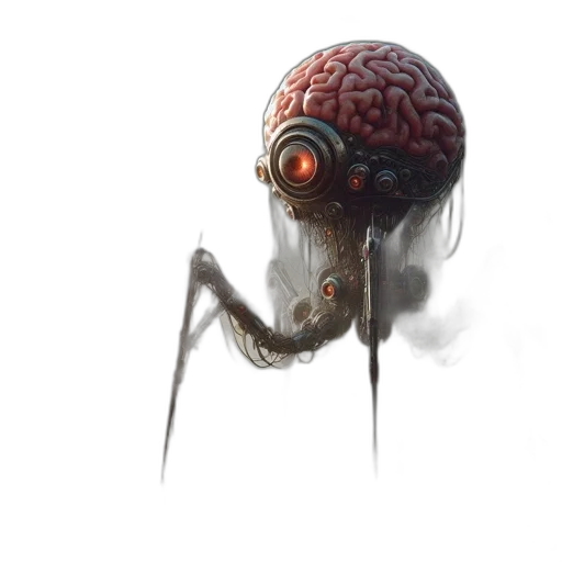 robot, creature, animal, mask, concept art, 3d render, fantasy art, cyberpunk transparent PNG cut-out
