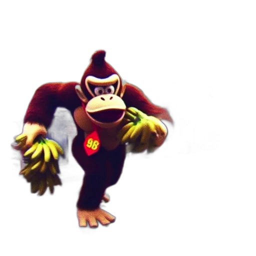 animal, creature, staff, concept art, 3d render, pixel art, donkey, kong transparent PNG cut-out