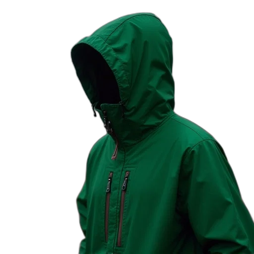 jacket, umbrella, mask, staff transparent PNG cut-out