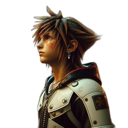 face, jacket, dragon, hair, concept art, 3d render, photorealistic, fantasy art transparent PNG cut-out