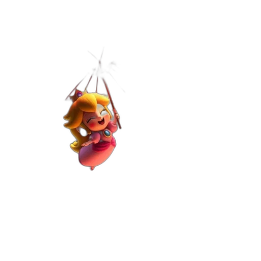staff, creature, crown, animal, 3d render, concept art, pixel art, inside transparent PNG cut-out