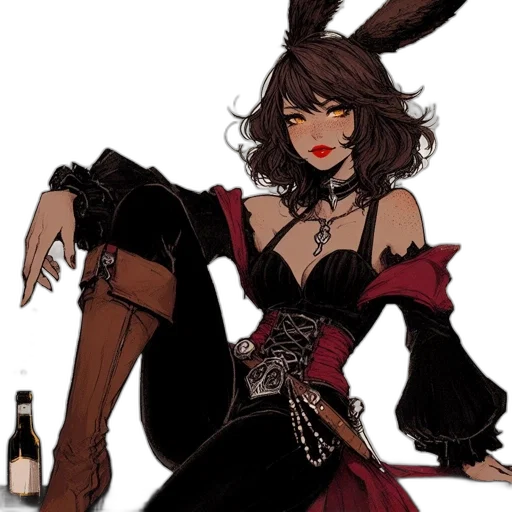 dress, pixel art, concept art, fantasy art, comic book art, red, dark, animated transparent PNG cut-out