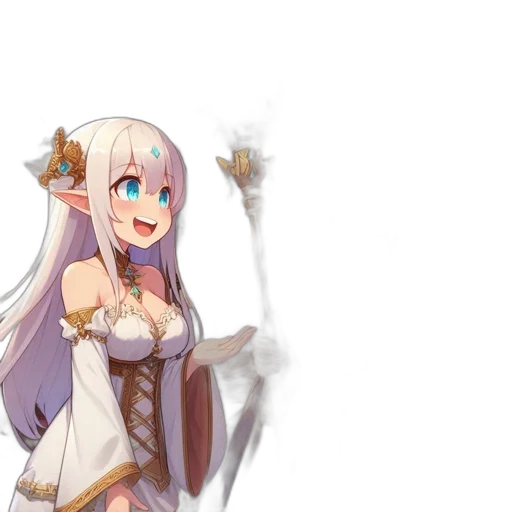 staff, dragon, weapon, dress transparent PNG cut-out