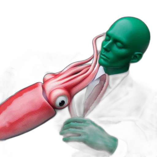 staff, creature, weapon, sword, concept art, 3d render, vaporwave, photorealistic transparent PNG cut-out