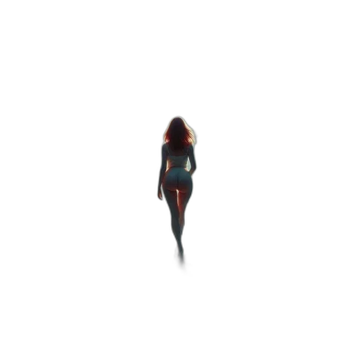 dress, creature, hair, robot, concept art, pixel art, comic book art, 3d render transparent PNG cut-out