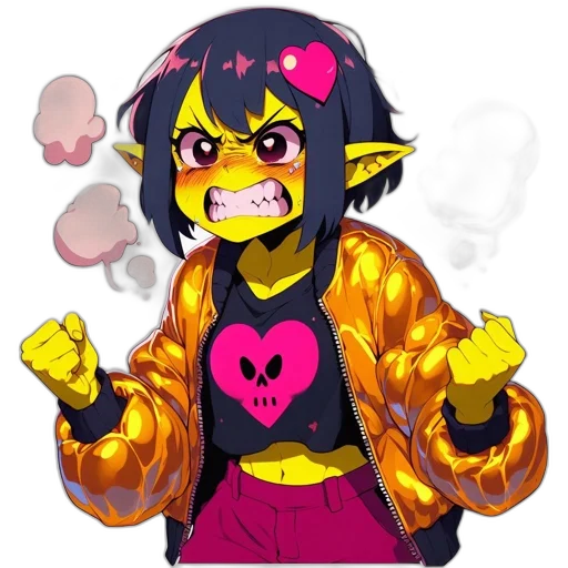 jacket, mask, creature, face, concept art, pixel art, anime, cartoon transparent PNG cut-out