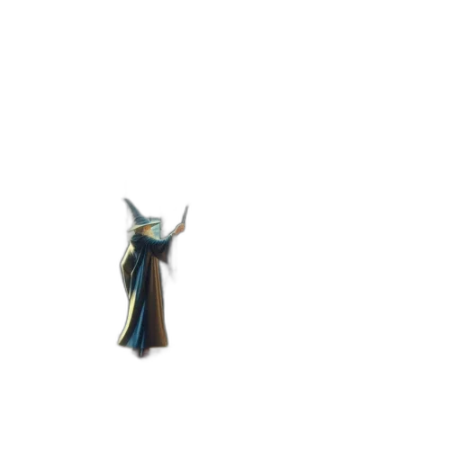staff, dress, dragon, creature, pixel art, concept art, 3d render, fantasy art transparent PNG cut-out