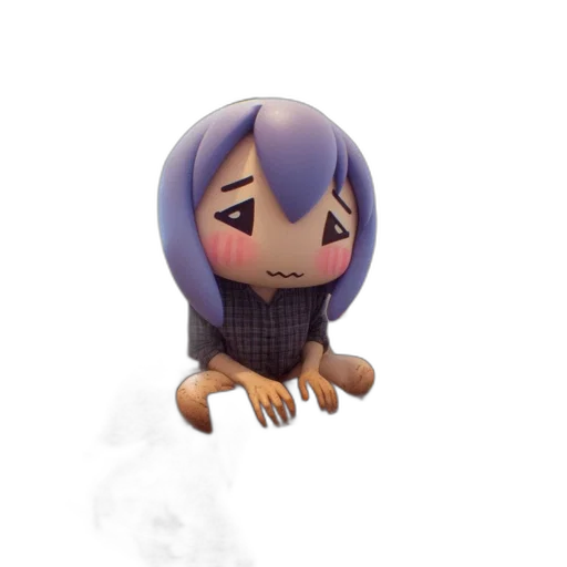 creature, mask, robot, animal, 3d render, concept art, anime, vaporwave transparent PNG cut-out