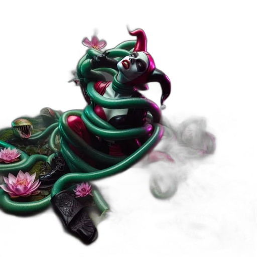 dragon, mask, jewelry, staff, concept art, fantasy art, photorealistic, 3d render transparent PNG cut-out