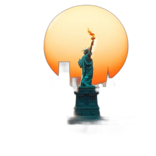 hat, crown, weapon, 3d render, concept art, iconic, statue, liberty transparent PNG cut-out