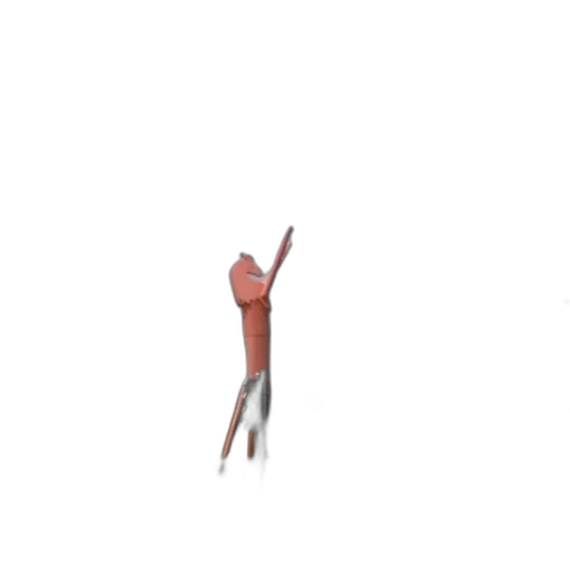 staff, robot, creature, sword, 3d render, pixel art, concept art, photorealistic transparent PNG cut-out