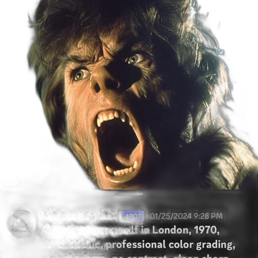 creature, face, animal, hair, photorealistic, concept art, midjourney, bot transparent PNG cut-out