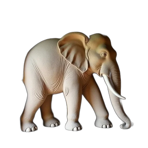 animal, creature, 3d render, photorealistic, concept art, pencil sketch, elephant, wall transparent PNG cut-out