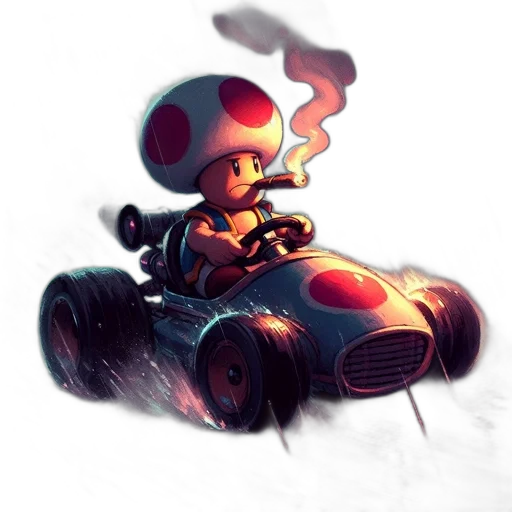 car, robot, concept art, pixel art, 3d render, fantasy art, fire, red transparent PNG cut-out