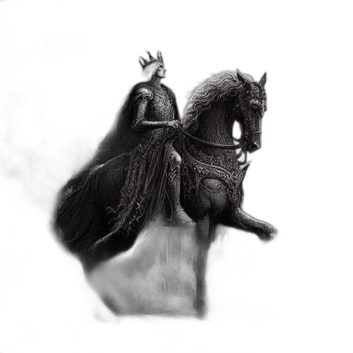 dragon, animal, crown, sword, fantasy art, concept art, photorealistic, pencil sketch transparent PNG cut-out