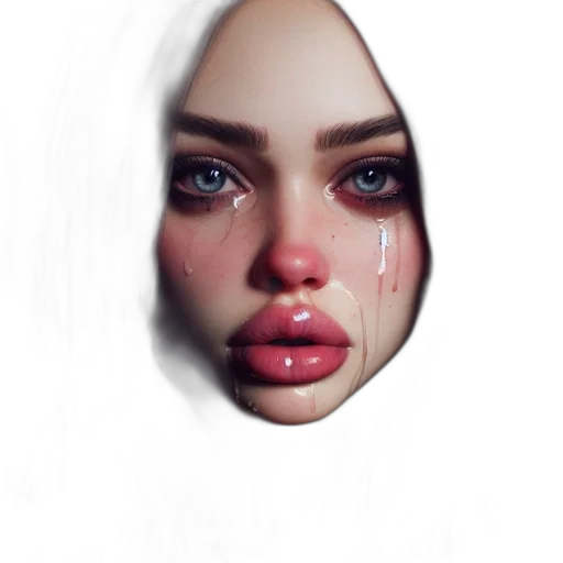 face, mask, creature, robot, photorealistic, concept art, 3d render, fantasy art transparent PNG cut-out