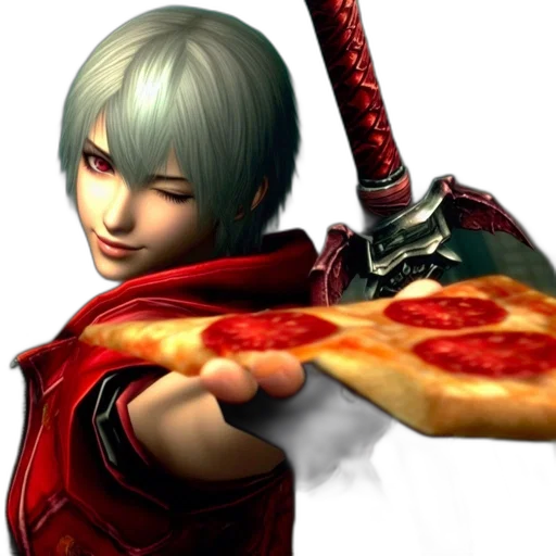 sword, weapon, food, staff, 3d render, concept art, red, figure transparent PNG cut-out