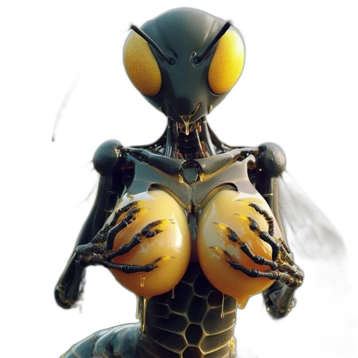 robot, creature, animal, dress, concept art, 3d render, fantasy art, comic book art transparent PNG cut-out