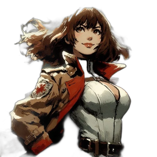 jacket, weapon, concept art, comic book art transparent PNG cut-out