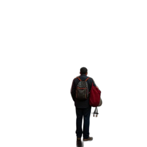 jacket, staff, robot, umbrella transparent PNG cut-out