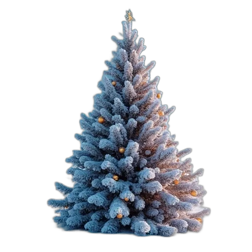 tree, crown, hair, hat, 3d render, photorealistic, blue, christmas transparent PNG cut-out