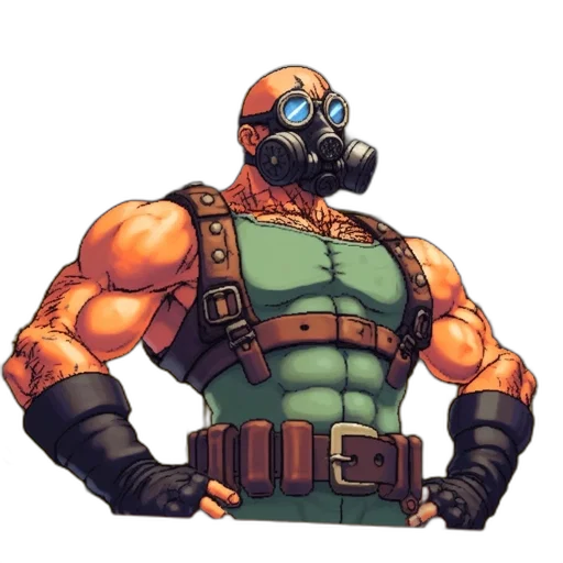 mask, robot, jacket, animal, concept art, pixel art, comic book art, watercolor transparent PNG cut-out