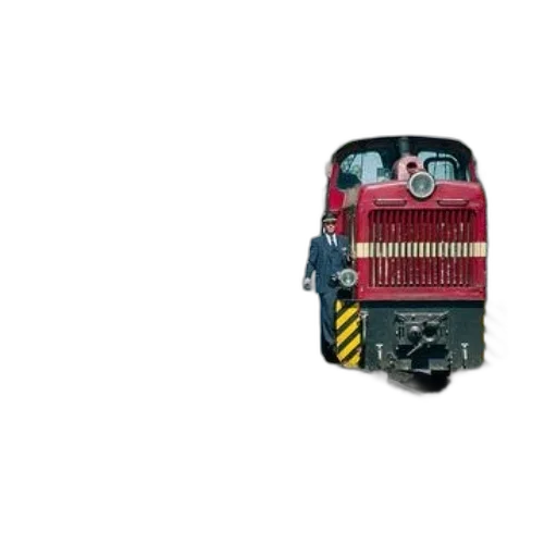 robot, car, weapon, 3d render, photorealistic, red, train, conductor transparent PNG cut-out