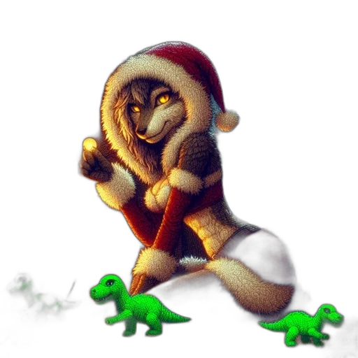 staff, creature, pixel art, concept art, fantasy art, 3d render, snow, festive transparent PNG cut-out