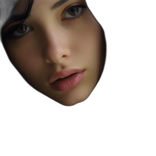 face, mask, hat, jewelry, photorealistic, anime, concept art, oil painting transparent PNG cut-out
