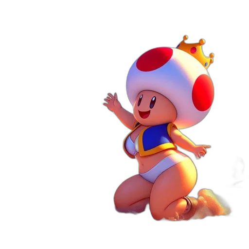 crown, hat, animal, creature, 3d render, concept art, pixel art, fantasy art transparent PNG cut-out